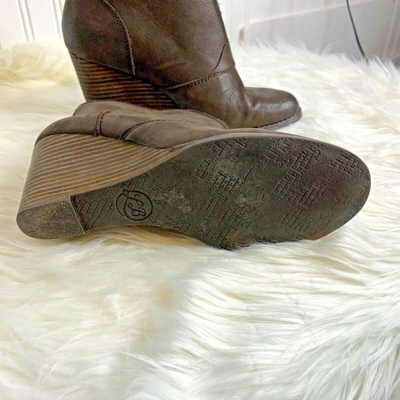 Lucky Brand Womens Sz 8.5 M Brown Ankle Boots Boot - Picture 3 of 5